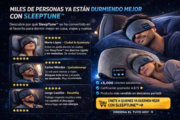 Antifaz Bluetooth Sueño Pro