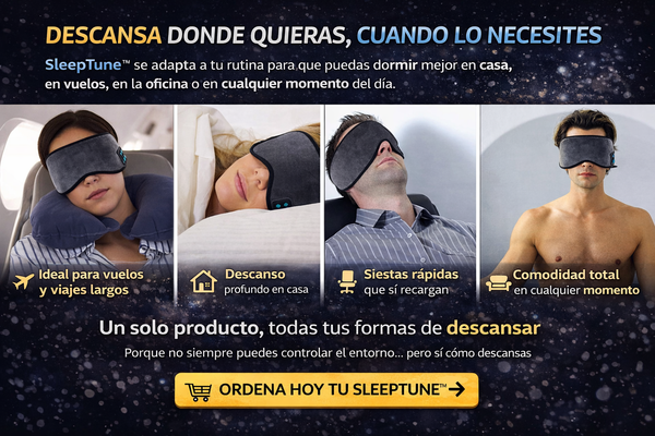 Antifaz Bluetooth Sueño Pro